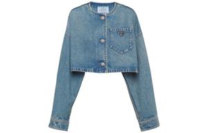 PRADA Женская джинсовая куртка, цвет Blue