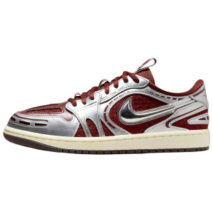 Air 1 Low топ винтажные баскетбольные кроссовки женские серебристый Jordan, серебряный красный