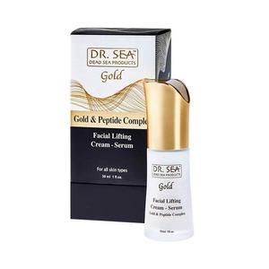 Крем-сыворотка для лица лифтинговая с золотом и пептидным комплексом, 30 мл Dr.Sea Gold