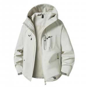 Куртка женская с капюшоном Moderate Workwear WARRIOR, экрю[free diy brand merch]