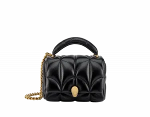 Сумка через плечо Serpenti sugarloaf Bvlgari, черный