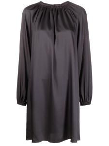 Blanca Vita платье с длинными рукавами и сборками, серый