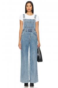 Широкий джинсовый комбинезон Weworewhat, цвет undone wash