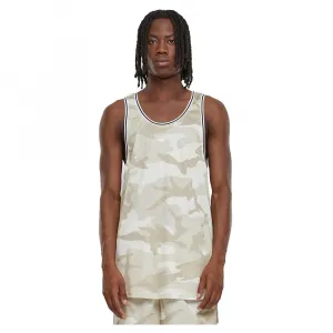 Футболка без рукавов Urban Classics Camo Mesh, бежевый