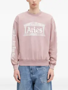 Толстовка с принтом Aries, розовый