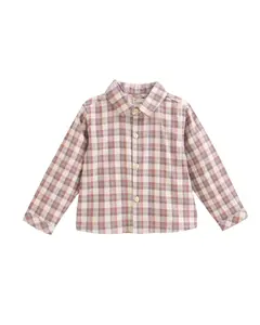 Клетчатая детская рубашка Dadati, бежевый