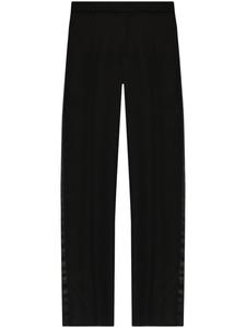 Широкие брюки-смокинг Alexander McQueen, черный