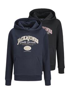 Толстовка Jack & Jones Junior JJARI, темно-синий/черный