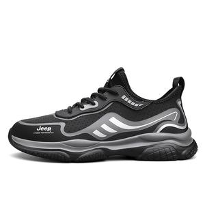 Jeep Низкие уличные кроссовки мужские Black Silver, цвет Black Silver