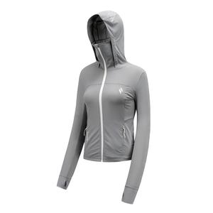 Skechers Ячжуан серия Дышащая Быстросохнущая Защитная от Ультрафиолета Одежда Унисекс, Gray