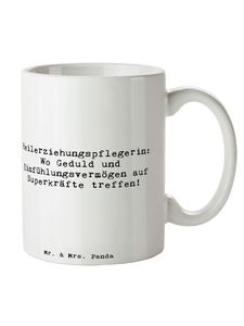 Кофейная кружка с надписью Педагог для детей с особыми потребностями... белого цвета Mr. & Mrs. Panda
