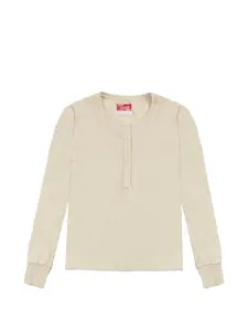 Футболка с воротником серафино Fortela, бежевый