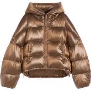 Пуховик с капюшоном Max Mara MaxMara, коричневый