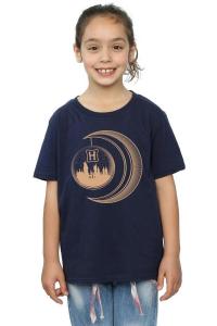 Хлопковая футболка «Хогвартс Луна» Harry Potter, темно-синий