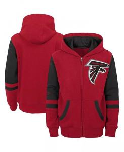 Красная толстовка с молнией во всю длину и цветными блоками Big Boys Atlanta Falcons Outerstuff, красный