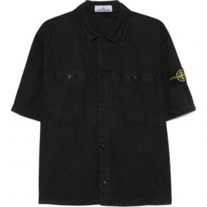 Рубашка с коротким рукавом Compass Patch STONE ISLAND, черный