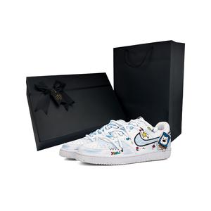 Граффити Puppy High End Box устойчивые к истиранию низкие кроссовки для скейтбординга unisex Nike, небесно-голубой