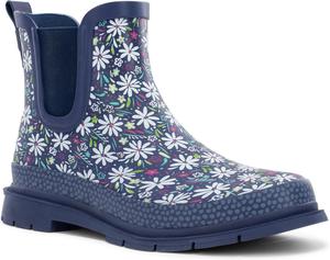 Женские водонепроницаемые ботинки Челси Western Chief с эластичными вставками и резиновой подошвой с протектором - стильные и функциональные для дождливых дней, Daisy