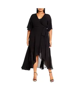 Платье Lovers Lane больших размеров CITY CHIC, черный