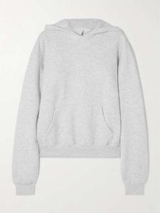 Классическая толстовка с капюшоном - светло-серый меланж Skims, серый