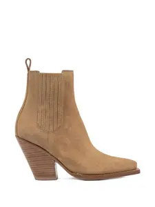 Замшевые сапоги с зауженным носком Buttero, коричневый