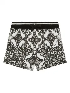 Хлопковые шорты Dolce & Gabbana Kids, белый