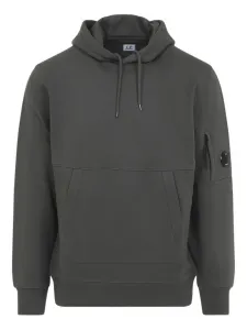 Худи с капюшоном и карманом C.P. Company, серый