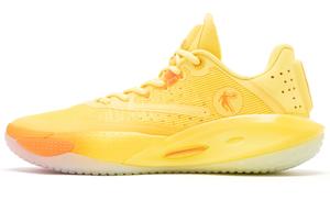 Баскетбольные кроссовки Sharp RISE мужские с низким верхом, желто-оранжевого цвета/солнечно-оранжевого цвета Qiaodan
