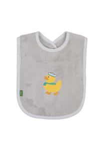 Нагрудник пастельный флисовый утка светло-серый Smithy