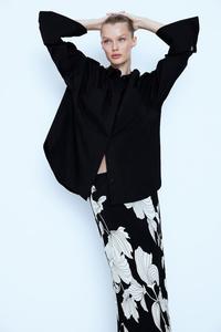 Юбка из вискозного крепа H&M, черный