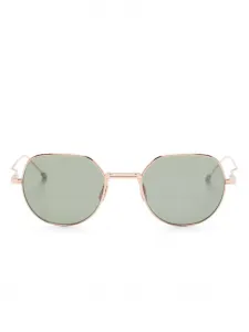 Солнцезащитные очки в круглой оправе Thom Browne Eyewear, золотой
