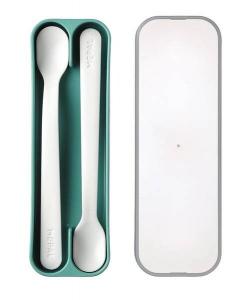 Набор ложек для кормления mio, 2 шт. Mepal, бирюзовый