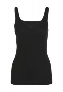 Майка Noblesse, круглый вырез, широкие бретели, женская mey, черный