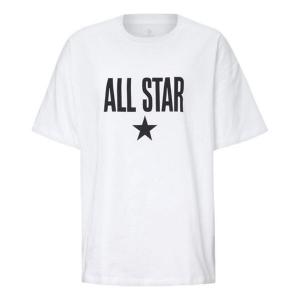Футболка all star t-shirt 'white black' Converse, белый