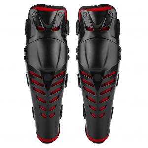 Защитные наколенники для мотокросса, износостойкие, ударопрочные, с регулируемой эластичной лентой, из удобной ткани. Идеально подходят для занятий спортом на открытом воздухе Lvifloae, Black + Red
