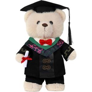 Плюшевый мишка Basic Graduation Bear для выпускного сезона, высота 26 см Shu family