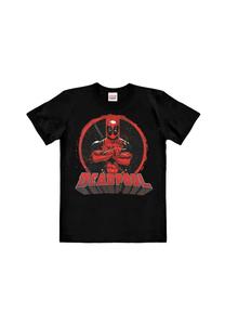 Футболка Easyfit Marvel - Дэдпул - Круг LOGOSHIRT, черный