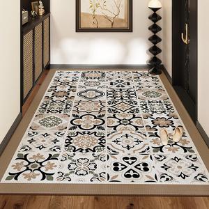 Dajiang Ковер 90х160 см для прихожей, износостойкий, грязеотталкивающий, не скользящий, из велюра Keni