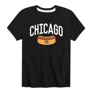 Футболка с рисунком «Чикаго, хот-дог, улыбка» для мальчиков 8–20 лет Licensed Character