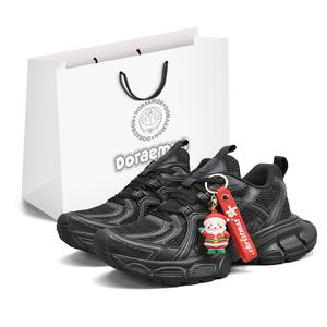 Низкие массивные кеды унисекс Doraemon, White Gold (Christmas Collection)