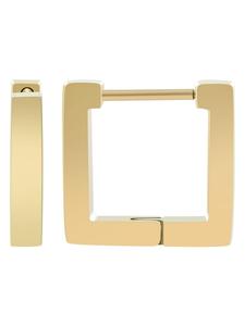 Adeliás Женские серьги - серьги-кольца на шарнирах из нержавеющей стали с золотым покрытием