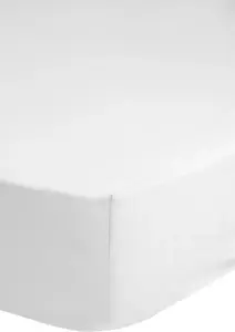 Простыня на бедрах "По размеру бедер. 90х200, 140х200 или 180х200 см", из хлопка, для матрасов высотой до 25 см, простынь плоская, простыня на подгонке Hip 90х200 см, 1 шт., белый