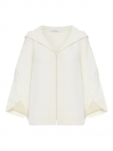 Кардиган с капюшоном MAX MARA, белый