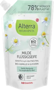 Жидкое мыло Alterra NATURKOSMETIK Milde Flüssigseife Bio-Kamille Nachfüllbeutel