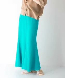 Ребристая юбка-русалка, сшитая по индивидуальному заказу Kbf, цвет Peacock