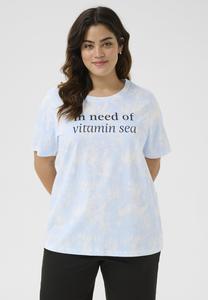 Футболка с принтом KCROXI Kaffe Curve, светло-голубой