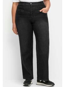 Джинсы sheego, черный деним