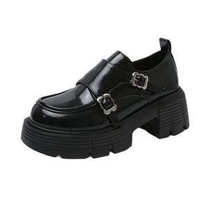 Износостойкая дышащая детская кожаная обувь для подростков Wooden Rabbit, черный