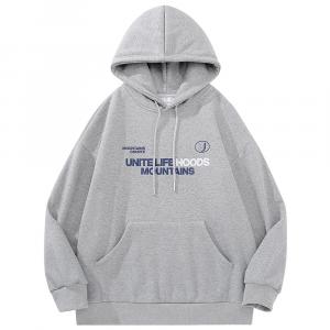 Толстовка Unisex Unite Life HOODS, черная (с флисовой подкладкой и утепленная)