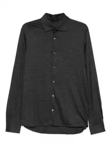 Рубашка на пуговицах Dell'Oglio, серый